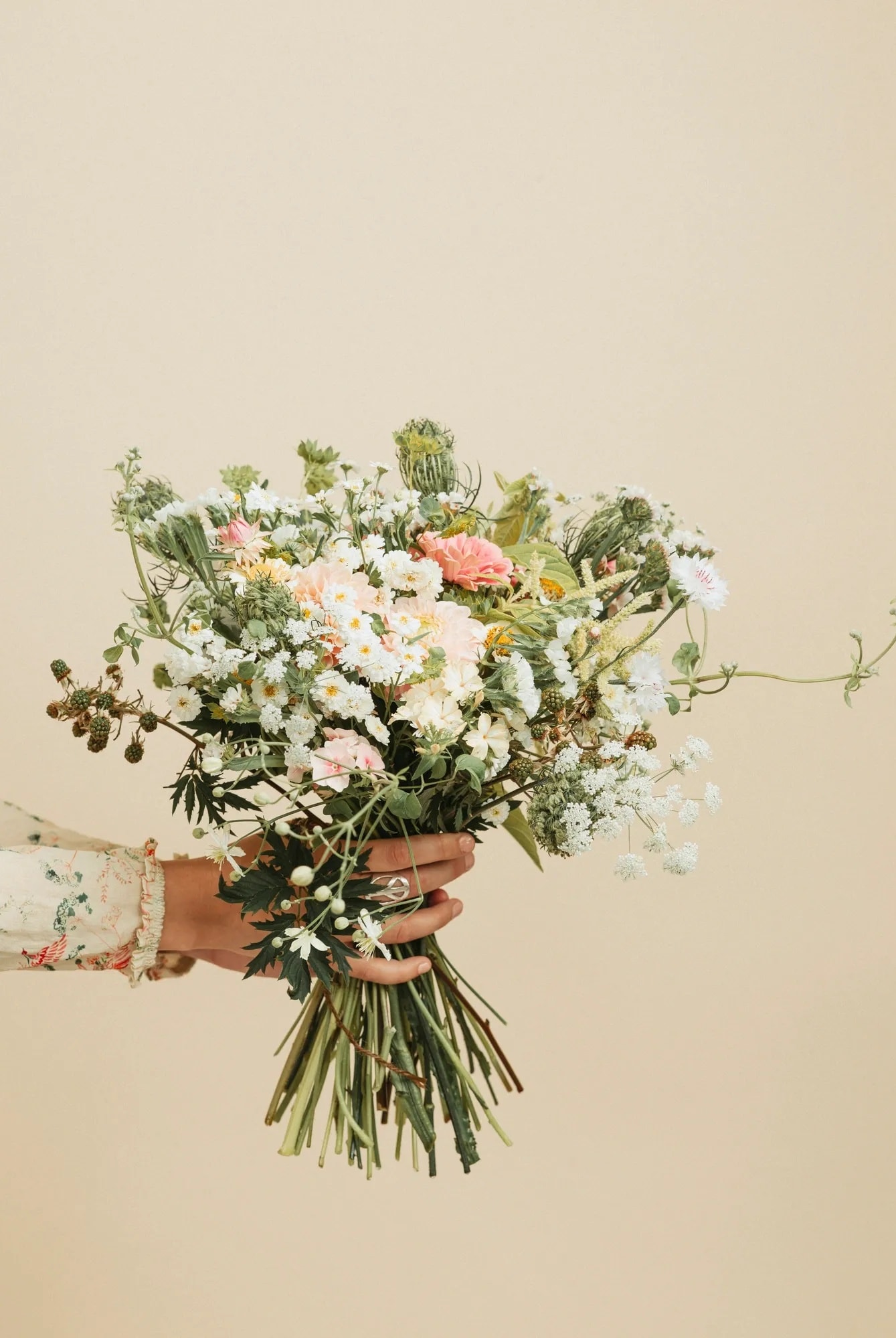 Wildflower botanical arrangement